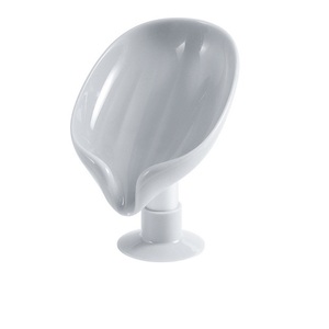 New 2026 Leaf Shape Drain Box Shower <b>Soap</b> <b>Holder</b> Dish Storage Plate Tray Supplies Bathroom Gadgets - Product Image 3