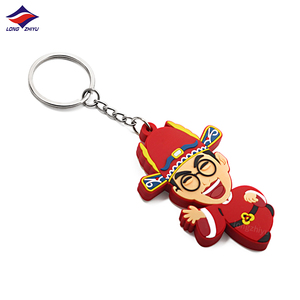 Longzhiyu 15 Năm Nhà Máy Trực Tiếp Bán 2D PVC Dolphin Keychain Tùy Chỉnh Cao Su Mềm Keyring Với Thiết Kế Cá Nhân Mini Mặt Dây Chuyền - Product Image 6