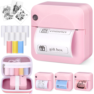 Fun Print Portable for Thermal Self-adhesive Plastic <b>Stickers</b> Photo <b>Printer</b> HD Mini 58mm 2D Label Maker - Product Image 1