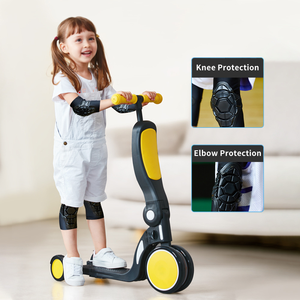 Ensemble de protection portable pour genoux et coudes pour enfants, idéal pour les jeux en plein air, les sports scolaires et les voyages - Product Image 1