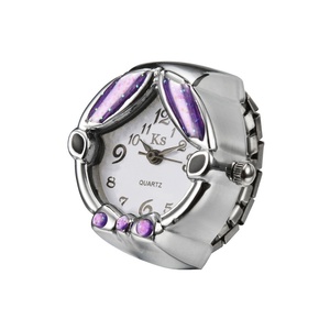 Modieus ringhorloge, eenvoudig ontwerp, kast van roestvrij staal, mini quartz vingerhorloge, unisex, dagelijks gebruik - Product Image 6