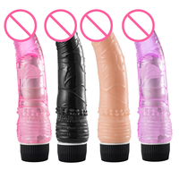 Gerçekçi Silikon Çubuk Dildo Stimülasyonu 10 Hızlı Şarj Edilebilir Dildo Yetişkin Oyuncağı Kadınlar için Titreşimli Mini AV Çubuk