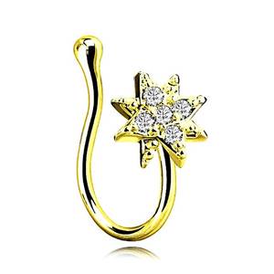 Clou en acier inoxydable, bijoux ethniques indiens, or, <span class=keywords><strong>chaîne</strong></span> Unique en argent Sterling, ensemble manchette, anneau <span class=keywords><strong>de</strong></span> <span class=keywords><strong>nez</strong></span> en titane, prix d'usine - Product Image 4