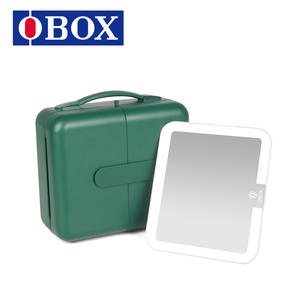 תיק איפור OBOX קולקציה חדשה, תיק רחצה גדול מקטגוריית PU, נרתיק קוסמטיקה נוח לנסיעות וטיולים - Product Image 2