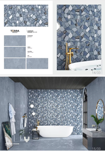 Carreaux de céramique mats 600x1200mm, design brique, épaisseur 10mm, pour sols et murs de salle de bain, cuisine, villa, centre commercial - Product Image 3