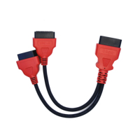 Cable de Extensión OBD2 1 a 2 en Y, 16 Pines Macho a Doble Hembra, 30 cm, 12 V, Adaptador para Auto OBDII J1962 con Núcleo de Cobre