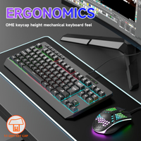 Clavier de jeu ergonomique filaire RGB SC745 USB 2.0 avec touches de précision, éclairage RGB vibrant, logo personnalisé, garantie 1 an