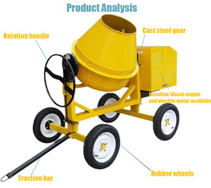 Mélangeur à ciment 500L Bétonnière à essence 500 litres - Product Image 6