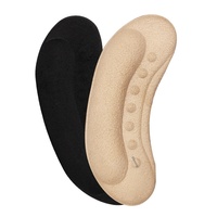 Semelles anti-frottement et antidérapantes en mousse pour talons, demi-semelles pour chaussures à talons hauts, mocassins, chaussures en cuir, ajustement universel, épaisseur 6 mm