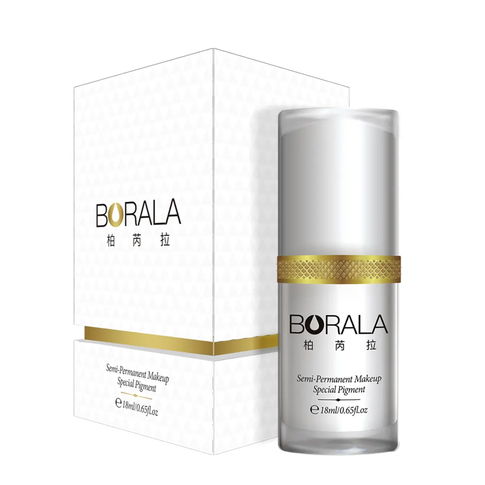 2024 Borala Natural Makeup alis pigmen Microblading tinta tato Semi permanen untuk alis Eyeliner bibir kosmetik Makeup USA