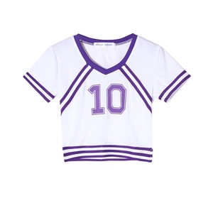 Ensemble de tenue de pom-pom girl sexy pour filles adultes, imprimé numérique personnalisé, 100% polyester, uniforme d'écolière, jeu de rôle d'Halloween - Product Image 3