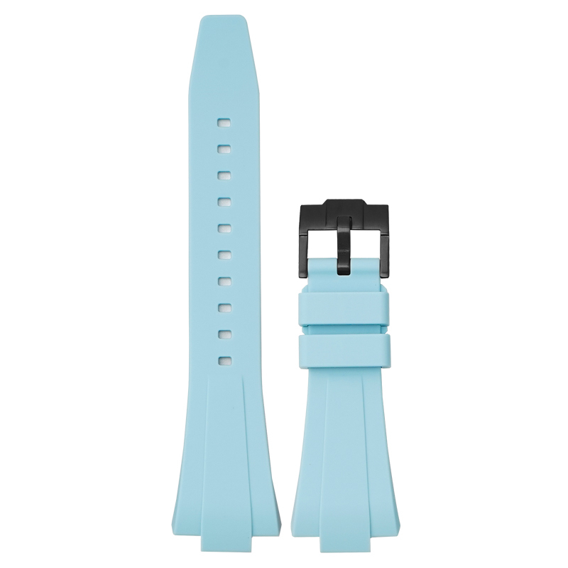 Bleu clair + boucle noire