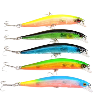 Lápiz sumergido de ojo de pez de cristal estéreo ABS Minnow señuelo Artificial suave Spinner cebo impreso condición para pesca en Arroyo - Product Image 1