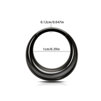 316L cincin hidung Septum baja tahan karat Hoops telinga bulat bulan sabit anting spiral tulang rawan Tragus Perhiasan Tubuh