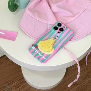 Street Fashion No pressione rosa <span class=keywords><strong>verde</strong></span> striscia di pera <span class=keywords><strong>custodia</strong></span> per telefono cellulare con pera per <span class=keywords><strong>iphone</strong></span> <span class=keywords><strong>11</strong></span> 12 13 14 15 Pro Max - Product Image 5
