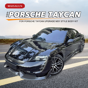 Kit carrosserie MSY en fibre de carbone sèche de haute qualité pour <span class=keywords><strong>Porsche</strong></span> <span class=keywords><strong>Taycan</strong></span> avec lèvre avant, diffuseur arrière, jupes latérales, accessoires automobiles - Product Image 4