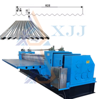 Máquina de Fabricación de Láminas Metálicas Delgadas de Acero, Fácil de Operar, Máquina Perfiladora de Láminas para Techos Corrugados de Barril Horizontal