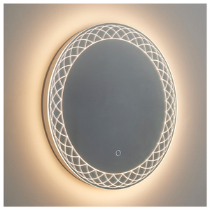 Nouveau design <span class=keywords><strong>de</strong></span> <span class=keywords><strong>salle</strong></span> <span class=keywords><strong>de</strong></span> <span class=keywords><strong>bain</strong></span> ronde <span class=keywords><strong>de</strong></span> luxe Miroir à LED Miroir <span class=keywords><strong>de</strong></span> <span class=keywords><strong>salle</strong></span> <span class=keywords><strong>de</strong></span> <span class=keywords><strong>bain</strong></span> à LED pour <span class=keywords><strong>projet</strong></span> d'appartement hôtel - Product Image 2