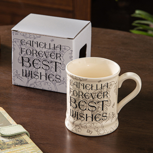 Tasse en céramique artisanale de luxe léger, 380 ml (12 oz), idéale pour les événements, cadeaux du Nouvel An, tasse à expresso, vente directe usine - Product Image 2