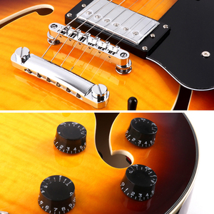 Guitare 22 frettes en érable avec corps en placage pour étudiants débutants - Product Image 5