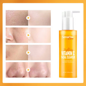 SenselnsCare vitamina C detergente viso all'ingrosso pulizia profonda organica Anti <span class=keywords><strong>Acne</strong></span> schiarente rassodante schiuma lavaggio viso - Product Image 6