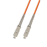 Kabel Patch Cord Fiber SC-SC UPC MM Multi Mode OM1 62.5-125 FTTH 1-20 Meter Indoor Oranye 1Gbps 3.0mm untuk Patch Panel Simplex