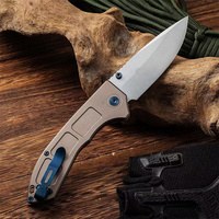 Cuchillo Plegable Profesional Personalizado 748 para Campismo, Senderismo y Uso Diario (EDC) con Mango de Aleación de Aluminio Resistente para Pesca y Uso en el Bolsillo
