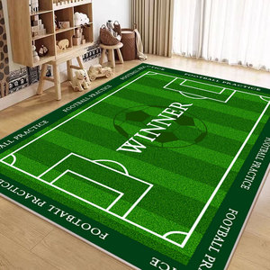 Tapis de sol multi-designs pour terrains de <span class=keywords><strong>football</strong></span>, en velours cristallin, adapté aux animaux domestiques, fabriqué à la machine, à poils ras, résistant aux taches, avec envers antidérapant en PVC, personnalisable - Product Image 6