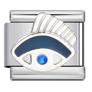 Accesorios DIY: Pulseras de moda con dijes modulares italianos hechos a mano, colgantes de acero inoxidable y elásticos para ojos, para venta al por mayor 2024 - Product Image 2