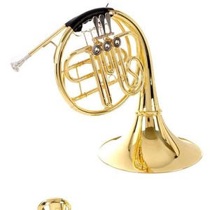 Brass Lacquer 3 Key Single French Horn Bb Tone Professional Student Beginner <b>Musical</b> <b>Instrument</b> with Mouthpiece OEM/ODM Factory - Product Image 1