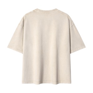 <span class=keywords><strong>Camiseta</strong></span> Oversize de Hombre YHYSIS OEM Factory 275G 32S de Doble Hilo, Estilo Streetwear, con Efecto Lavado 'Fried Snowflake' y Corte Boxy - Product Image 4