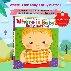 Libro Cartonato per Bambini con Apertura a Strappo 'Karen <span class=keywords><strong>Katz</strong></span> Baby's Belly Button' Modello TY-21 - Product Image 1