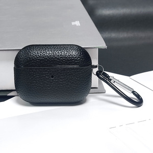 Funda Premium para AirPods con Textura de Litchi, PC Rígido + Cuero PU, Resistente a Caídas y Arañazos - Product Image 3