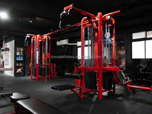 Équipement de fitness commercial, utilisation professionnelle en salle de sport, <span class=keywords><strong>appareil</strong></span> d'entraînement robuste, multi-jungle à quatre stations - Product Image 3