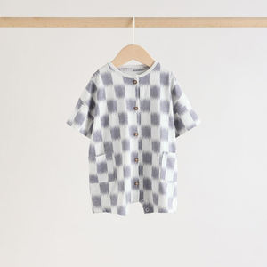 Tutina per Neonati in Cotone Biologico, Pigiama Estivo a Maniche Corte per Bambini, Abbigliamento Sostenibile per Neonati, Body Personalizzato - Product Image 5