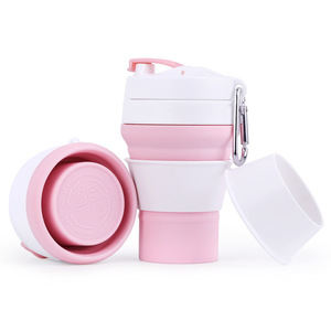 Mug de voyage pliable 350ml 480ml 600ml, bouteille d'eau pliable en silicone, tasse à café légère pour l'extérieur - Product Image 5