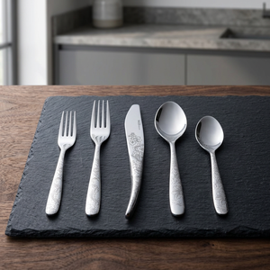 Ensemble de couverts en acier inoxydable BS International - Style américain, finition super miroir, pour mariage, en stock NAQ76500, fabriqué en Inde, pour hôtel - Product Image 1