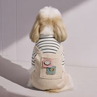 Petcircle Robes pour chiens écologiques et mignonnes en polyester imprimé, vêtements à quatre pattes, lavage à la main, toutes saisons, Good Friends Straps