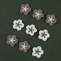 Fleurs de cerisier brodées, sans colle, adaptées pour les pinces à cheveux DIY, les accessoires pour cheveux et les accessoires vestimentaires.