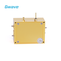 Guide d'ondes Gwave WR12 large bande, gain 18 dB, facteur de bruit 5 dB, 60-90 GHz, connecteur coaxial 50 ohms, corps en laiton plaqué or, faible amplification