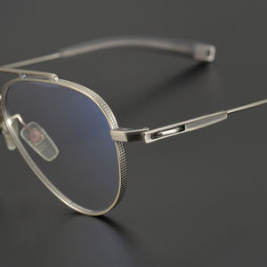Piloto-Gafas de titanio puro ultraligeras para hombre, montura grande, para Miopía - Product Image 4