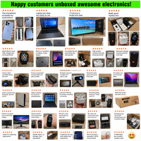 Palettes de retour de boîtes mystères d'électronique sélectionnée : Smartphones, consoles de jeux, écouteurs, caméras de sécurité pour les boutiques en ligne