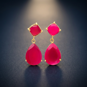 Pendientes Étnicos de Plata Hechos a Mano con Piedras Preciosas para Fiestas y Bodas - Product Image 4