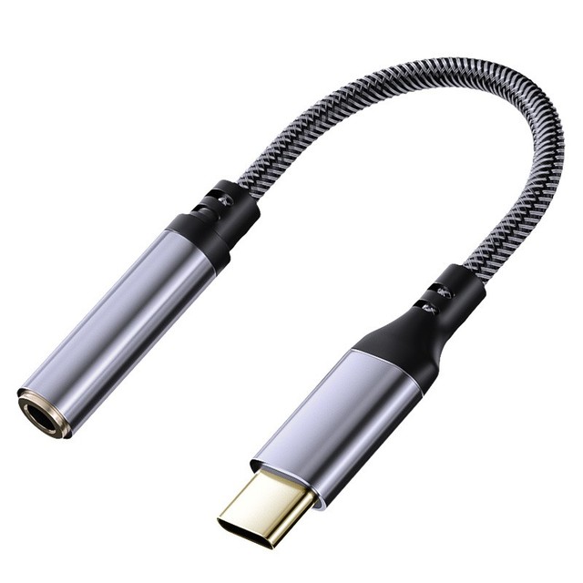 USB C 3.5mm Audio Adapter Hi-Fi DAC Dongle for iPhone 15/16/17 Samsung for S25/S24 IPad-Plug&Play No Driver Microphone