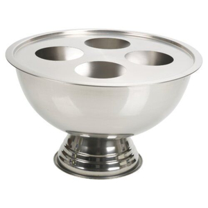 Stainless Steel Wine Bowl <b>Footed</b> Aluminium Wine Cooler Metal Champagne <b>Ice</b> Bucket With Double Ring Handles For Party & Hotel Bar - Product Image 3