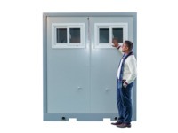 Toilettes Compostables Portables Préfabriquées en Conteneur - Design Moderne et Respirant pour Maison, Cuisine, Atelier Extérieur, Chambre, Salle de Bain