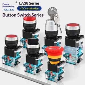 Interruptor <span class=keywords><strong>de</strong></span> Control LA38 <span class=keywords><strong>de</strong></span> Cabeza Plana con Auto-reinicio y Bloqueo Automático, Botón <span class=keywords><strong>de</strong></span> <span class=keywords><strong>Encendido</strong></span>/Apagado para Caja <span class=keywords><strong>de</strong></span> Distribución <span class=keywords><strong>de</strong></span> Energía - Product Image 3