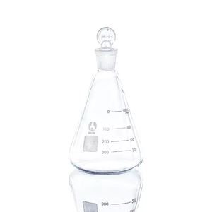 ขวดแก้วเออร์เลนเมเยอร์ทรงกรวยขนาด 500 มล. และ 1000 มล. พร้อมจุกแก้วทรงกรวยแบบมีรูและแบบไม่มีรู - Product Image 5