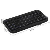 Keyboard Nirkabel BT 3.0 Isi Ulang Mini Tipis Ukuran Perjalanan Portabel 49 Tombol untuk Tablet Smartphone Ponsel