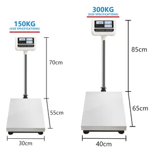 150kg 300kg expédition numérique comptage entrepôt sol plate-forme banc balance électronique poids Machine numérique